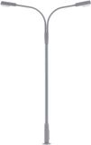 Merkloos LED Lantaarnpaal - Straatlantaarn Model - Modelbouw Verlichting - Variabele Lamphoogte - 1/87 Schaal - Koud Wit