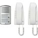 Bticino 363221 Audio Intercom Systeem - Bedraad, Aluminium/Wit, 2 Binnenunits, 1 Buitenunit