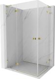 Mexen Lunar L Duo douchecabine scharnierend links 115 x 110 cm, transparent, or