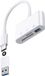 Rolio SD Kaartlezer - All In One USB 3.0 en USB C Geheugenkaartlezer - SD/TF/USB 3.0 Cardreader - Wit