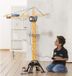 DICKIE TOYS grue télécommandée, 120 cm, rotation 350°, accessoires inclus, figurine incluse