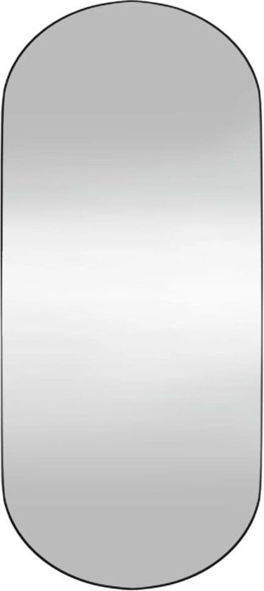 vidaXL Wandspiegel - 30x70 cm - Ovaal - Glas - Zilver