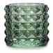 Amelia Home Theelichthouder van glas Malaga flessengroen 7x6,5 cm