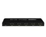 PremiumCord HDMI Switch 4:1 met afstandsbediening en voeding, metalen behuizing, schakelaar met LED-status, Full HD videoresolutie 1080p 60Hz, 3D, HDCP kleur zwart