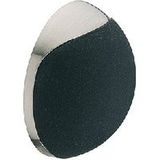 Häfele Butoir de porte mural Butoir de porte autocollant modèle SKYO, caoutchouc noir