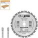 Handzaagblad CMT Schulpzaag voor handcirkelzaagmachine - Zaagblad - Metaal - Hout - 25 mm