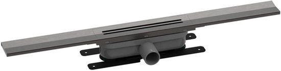 Easy Drain R-line Clean Color douchegoot 120cm brushed black chrome