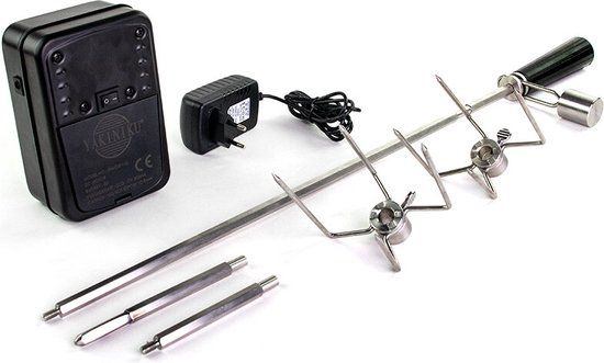 Yakiniku Rotisserie Spit - Large - XLarge - Black/Silver