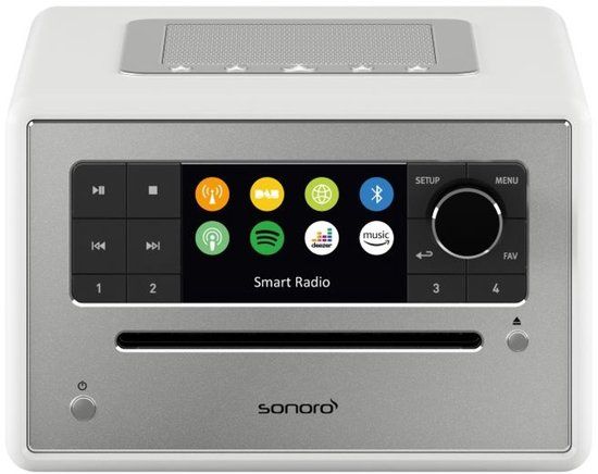 Sonoro Elite 2025 Internet Radio met CD-Speler - Hoogglans wit