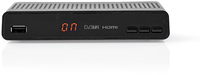 Nedis DVB-T2 Receiver - Black - HDMI, USB, Ethernet, 1080p
