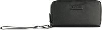 bugatti Elsa Double Zip Wallet Black