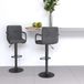 Maison Exclusive - Lot de 2 tabourets de bar en velours gris foncé