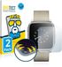 BROTECT - Screenprotector voor Pebble Time Steel - Folie Beschermfolie transparant volledig dekking - 2 Stuks