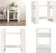 vidaXL Boekenkast/kamerscherm 60x35x57 cm massief grenenhout wit
