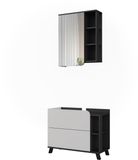 Vicco Badkamermeubelset Karen, Wit/Antraciet, 2 delen