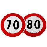 4R Quattroerre.it Snelheidsbegrenzingsteken 70 en 80 km/u, EU-goedgekeurd