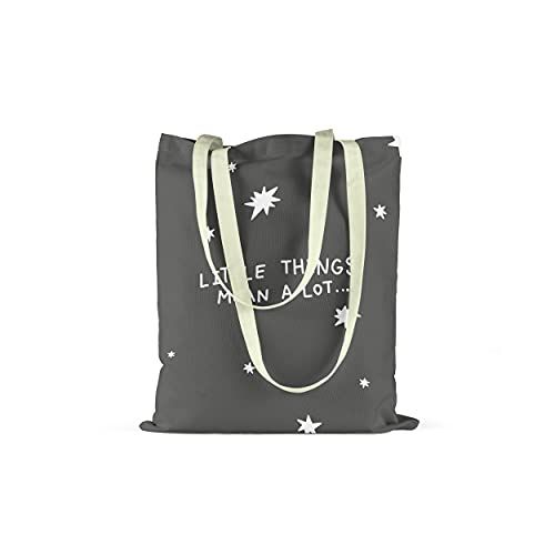 Bonamaison - Herbruikbare Boodschappentas - 100% Katoen - 34x40 cm - Canvas