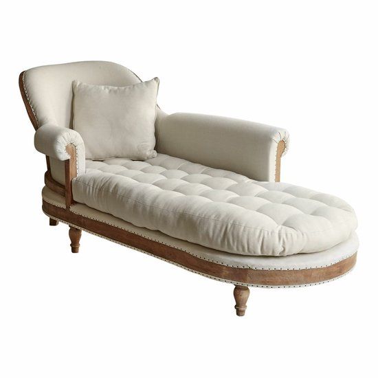 Loberon Chaise longue Queyranne beige