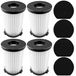 Set van 4 Filtres et Éponge Lavables pour Aspirateur à Main