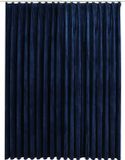 vidaXL Gordijn - Verduisterend - Met haken - 290x245 cm - Fluweel - Blauw