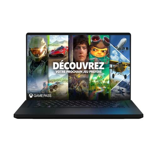 ASUS ROG ZEPHYRUS-M16-GU603ZM-065W Gaming Laptop 16 Inch WUXGA 165 Hz & 3 ms (Intel Core i7-12700H, RTX 3060 6 GB TGP 120 W, 16G RAM DDR5, 512 GB SSD, Windows 11) toetsenbord AZERTY RGB 11Zone