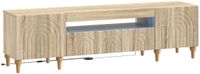 vidaXL LED tv-meubel ALKMAAR 153 x 35 x 43 cm Sonoma Eiken