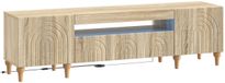 vidaXL LED tv-meubel ALKMAAR 153 x 35 x 43 cm Sonoma Eiken