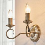 Lindby Wandlamp Marnia Antiek Messing