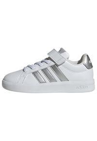adidas Grand Court 3.0 Children Shoes, Ftwr White/Silver Met./Silver Met., 35 EU