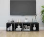 Maison Exclusive - Meuble TV 4 pièces gris brillant 37x35x37 cm Matériau dérivé du bois