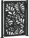vidaXL - Poort - met - golfontwerp - 100x125 - cm - staal - zwart