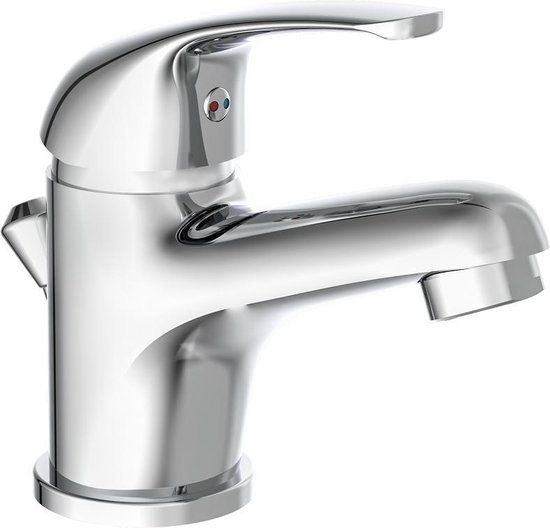 SCHÜTTE Athos Wastafelkraan - Mengkraan - Chroom - met Waste - Klassiek