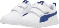 Puma Courtflex V3 V Sneakers Junior Wit Blauw