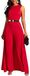 Combinaison femme taille haute avec détails patchwork
