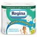 Regina Cartacamomilla Toiletpapier, 8 rollen toiletpapier, 300 pluizige vellen, 3-laags, zacht en consistent, verpakking van recyclebaar papier
