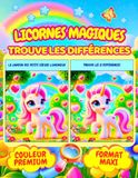LICORNES MAGIQUES TROUVE LES DIFFÉRENCES