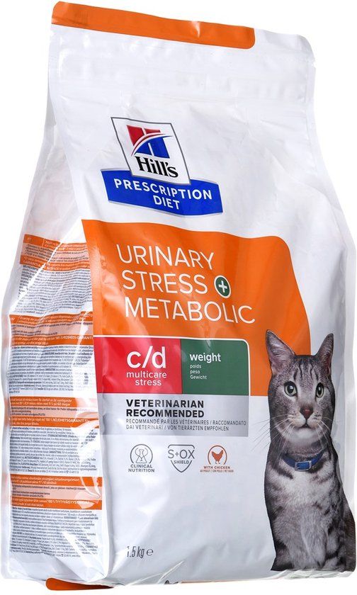 Hill's Prescription Diet Feline Metabolic + Urinary Stress Weight + Urinary Care - 1.5 kg