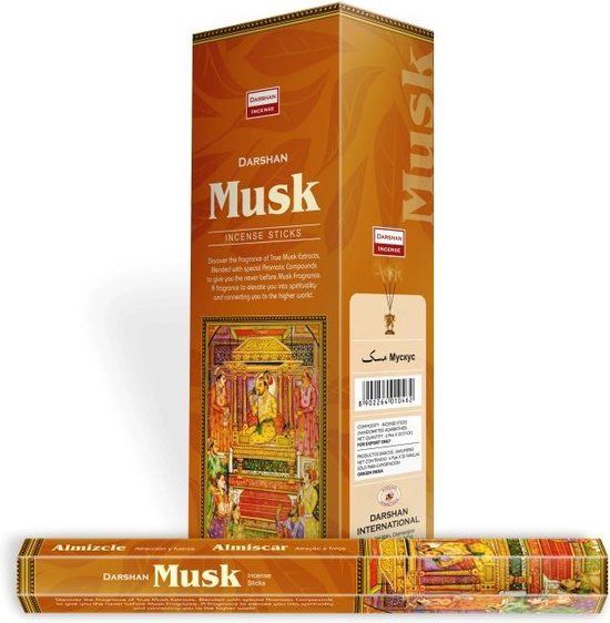 Darshan Wierook Musk (6 pakjes) - 120 stuks