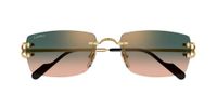 Cartier Signature C De Cartier Ct0550s Lunettes de soleil homme doré carré doré 56mm
