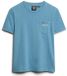 Superdry Essential Garment-dye T-shirt met logo en borstzak Dames Copen Blue XL