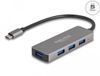 Delock 4 Port USB 5 Gbps Hub with USB Type-C™ connector – USB Type-A ports on the side