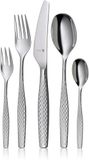WMF Sentic 1270006341 Bestekset voor 12 personen, 66-delig, ergonomisch, Cromargan protect, vaatwasmachinebestendig, gesmede menumessen, bestekbak