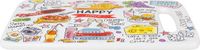 Blond Amsterdam Happy Snijplank Keramiek Multi 25.5 x 15.3 cm