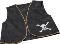 Bristol Novelty Unisex Adults Distressed Pirate Waistcoat (Black)