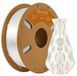 Silk PLA Filament - filament pour imprimante 3D - bobine de 1 kg - diamètre de 1,75 mm - PLA biodégradable - aspect satiné - Blanc soie