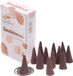 Merkloos Wierook kegeltjes - geur sandelhout - cones - 15x stuks - houtachtig