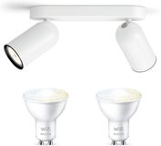 WiZ Pongee Opbouwspot (Wit) - Plafondspot met 2 Lichtpunten - GU10