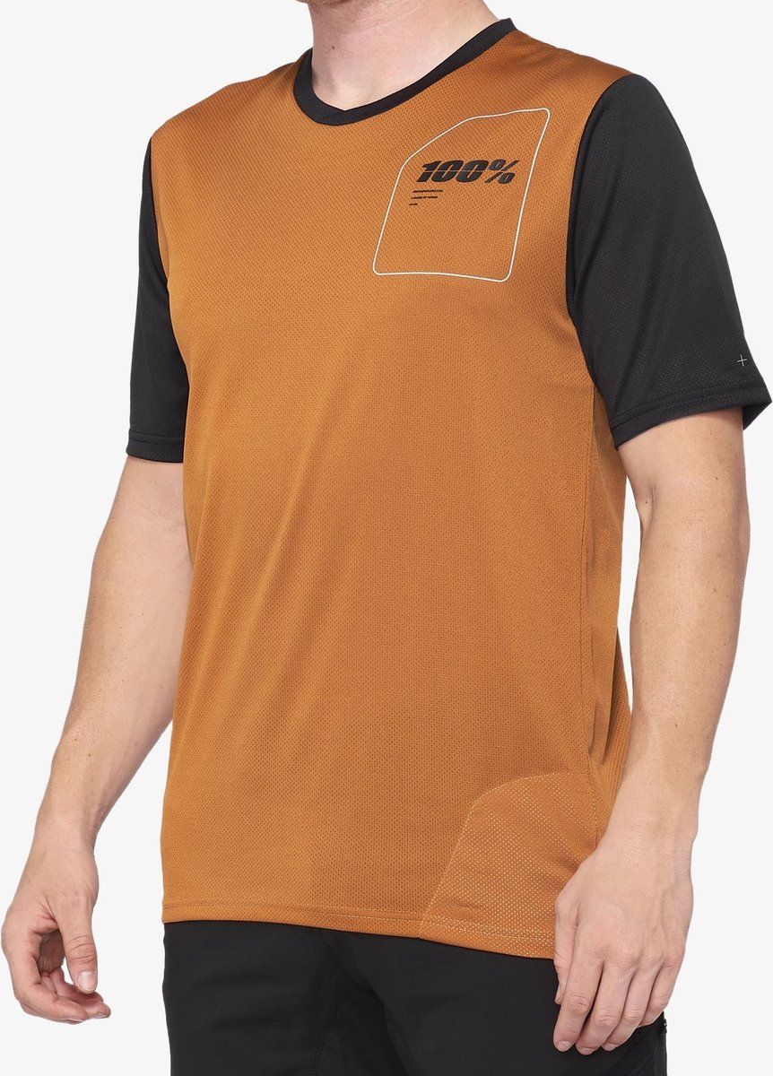 100% Jersey MTB RIDECAMP - Oranje-Zwart - XL - 2022 - 0841269147439