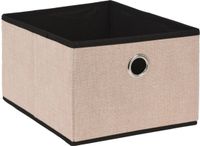 Storage Solutions Opbergmand/kastmand - 15 liter - beige - 32 x 25 x 18 cm