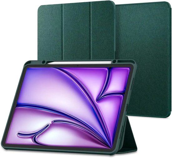 Spigen Urban Fit Book Case Groen voor Apple iPad Air 13 inch (2024/2025/2026)